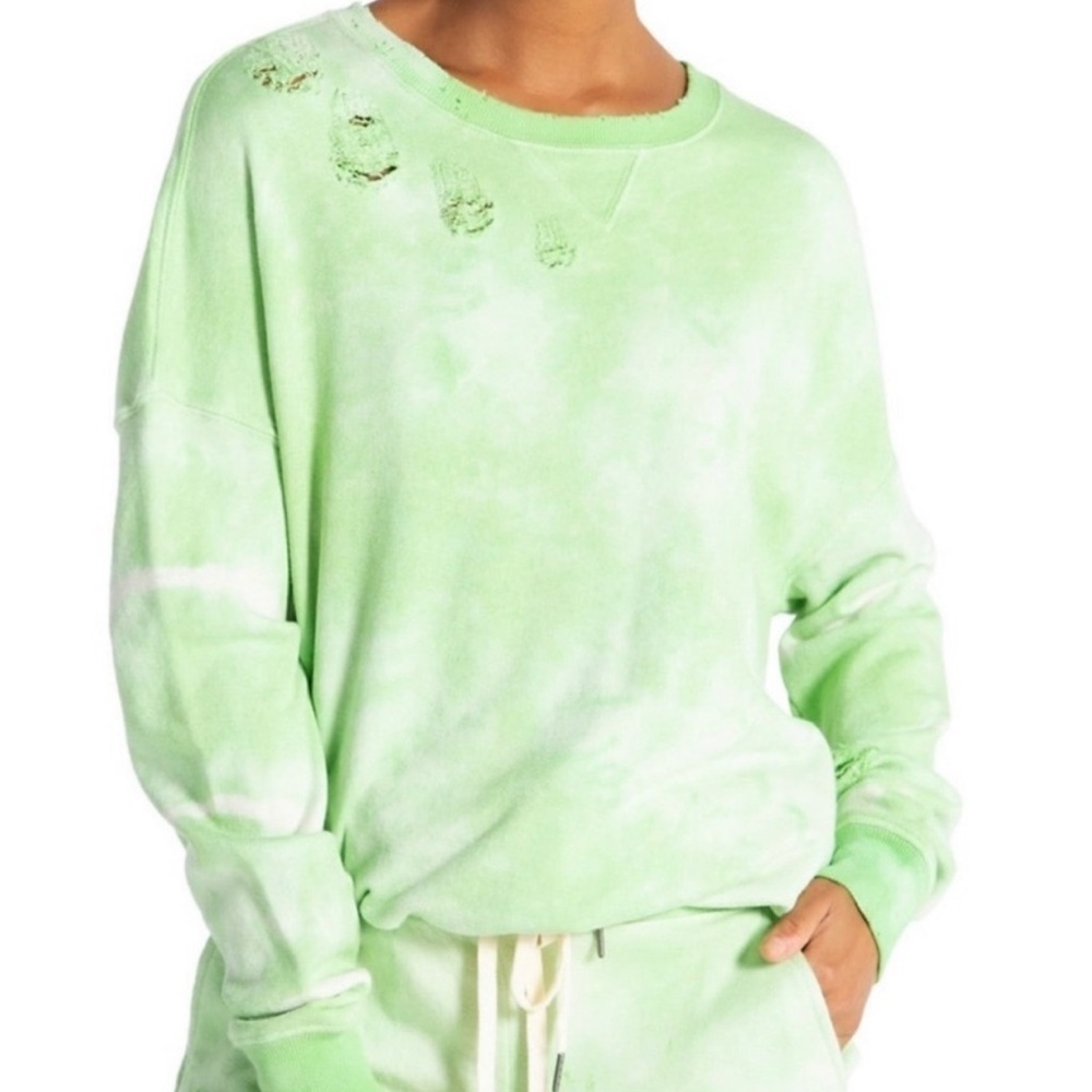 NWT n:philanthropy Olympia Distressed Tie-Die Sweatshirt